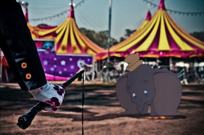 Dumbo travaille dans un cirque