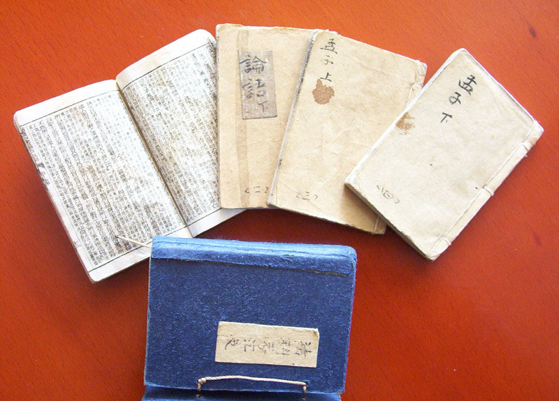 Des carnets de poche utilisés pour aider quelqu'un à tricher lors de l'examen impérial dans la Chine ancienne. [Photo / IC]
