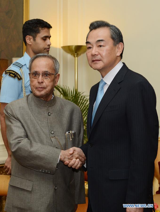 Le président indien rencontre le ministre chinois des AE