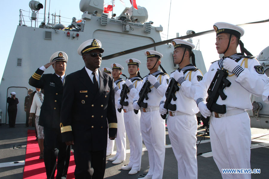 Une flotte de la marine chinoise visite la Namibie