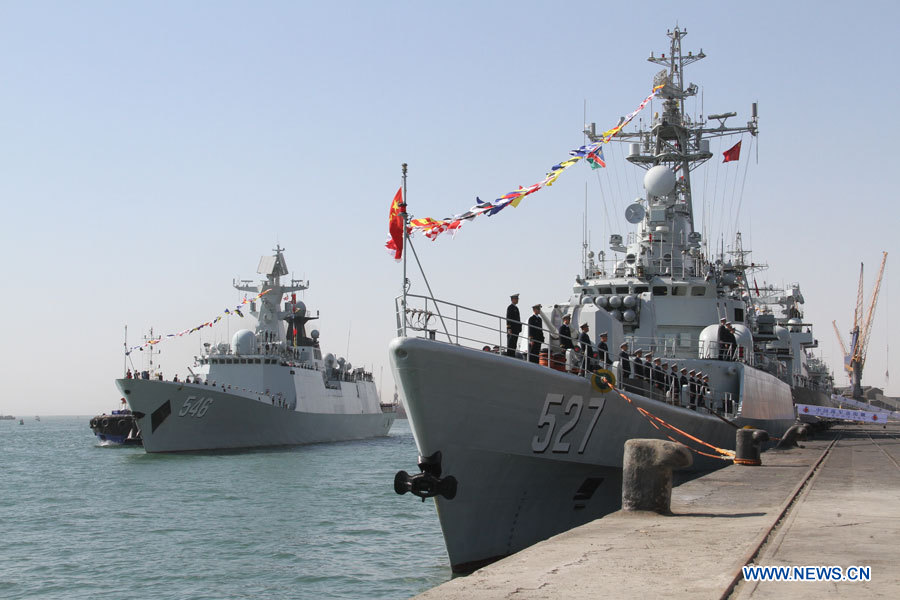 Une flotte de la marine chinoise visite la Namibie