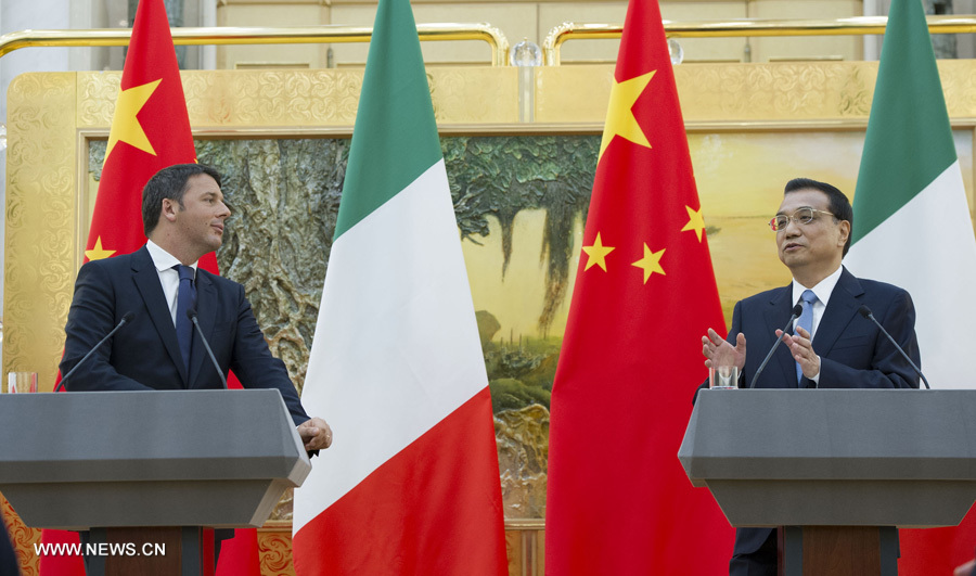 La Chine et l'Italie annoncent un plan de coopération sur trois ans
