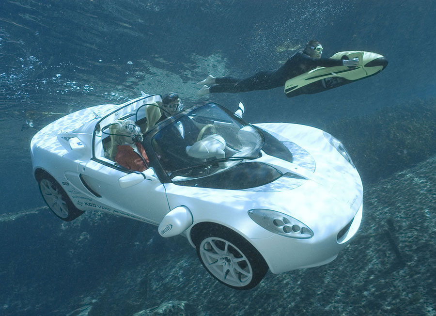 La première voiture sous-marine véritablement fonctionnelle au monde