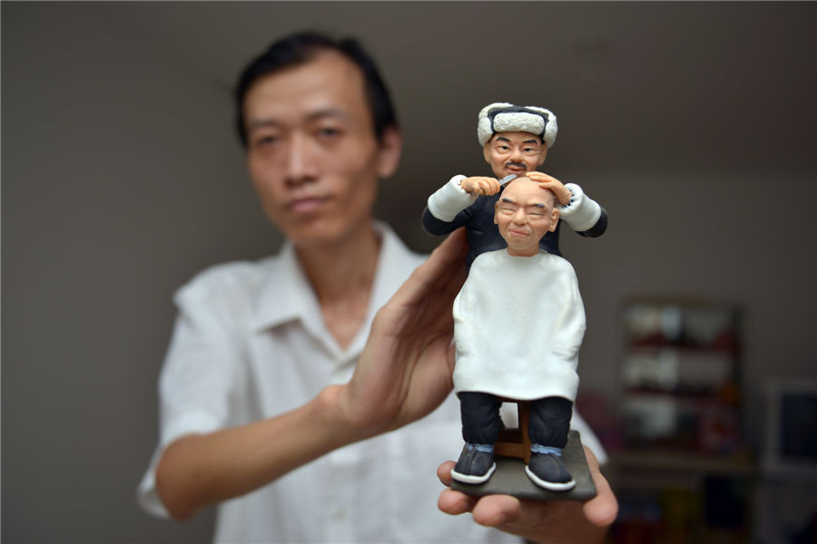 Des figurines d'argile pour représenter l'artisanat chinois