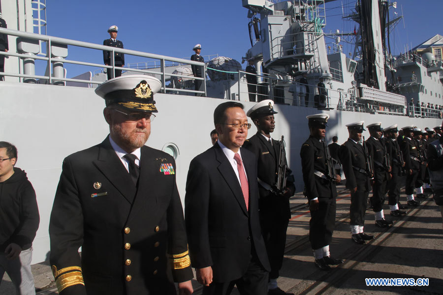Une flotte de la marine chinoise en visite en Afrique du Sud