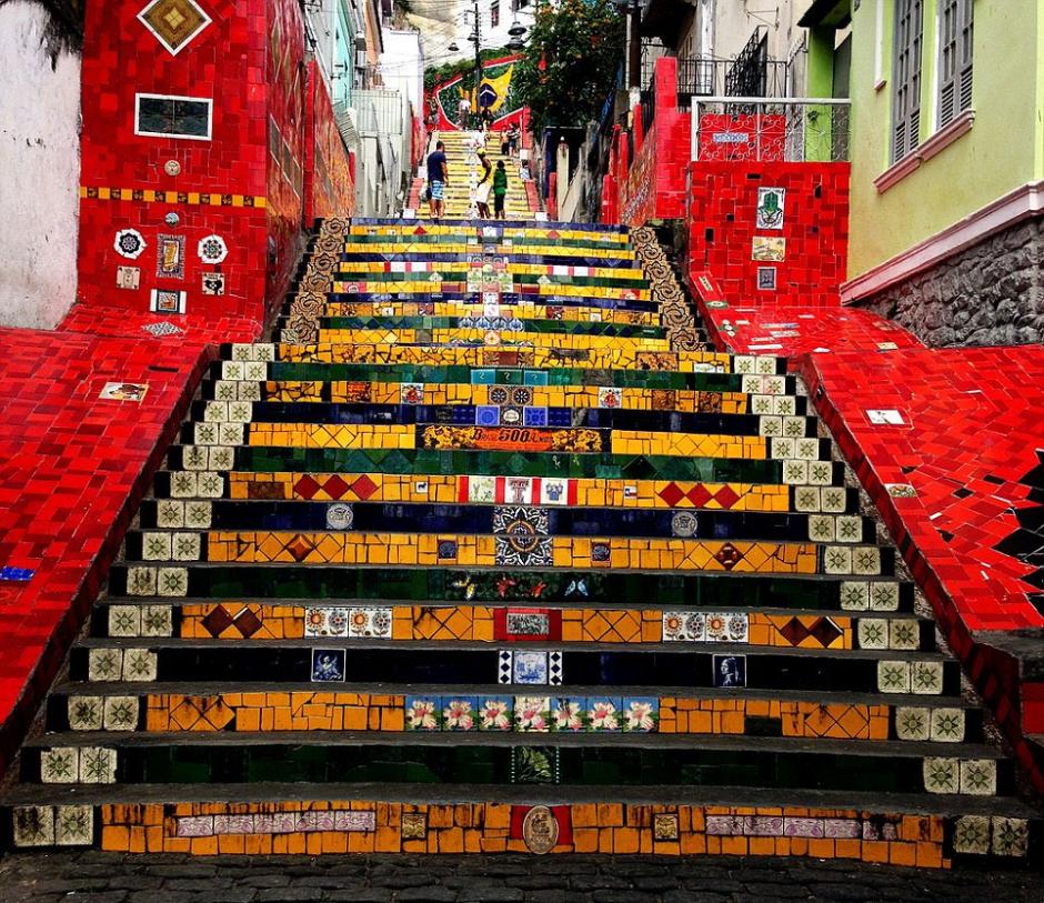 Escadaria Selaron, à Rio de Janeiro, au Brésil (Source de photo : CRI online)