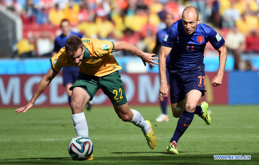 Coupe du monde 2014/Groupe B: Les Pays-Bas battent l'Australie 3 à 2