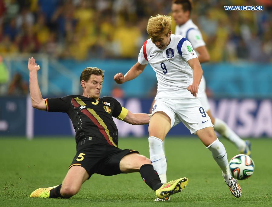 Mondial 2014/Groupe H: la République de Corée battue par la Belgique