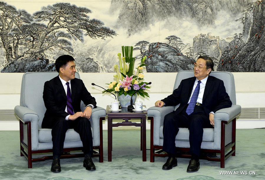Yu Zhengsheng rencontre le maire de Taipei