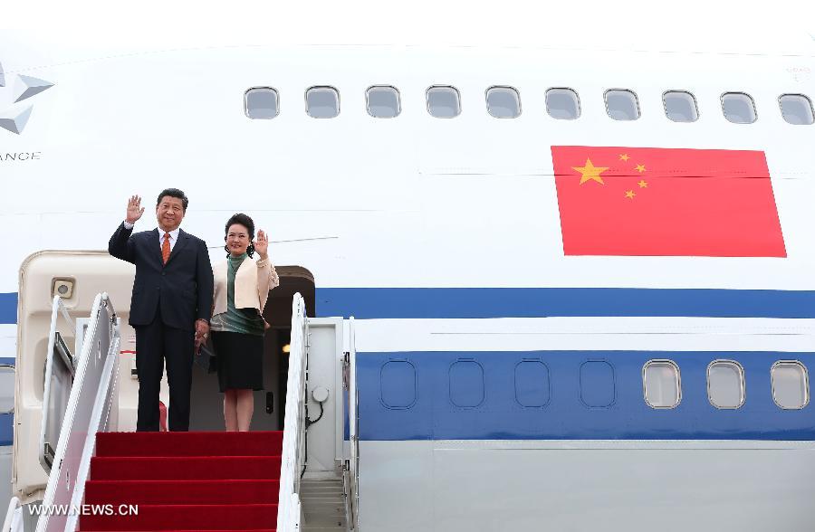 Arrivée du président chinois à Séoul pour une visite d'Etat en Corée du Sud