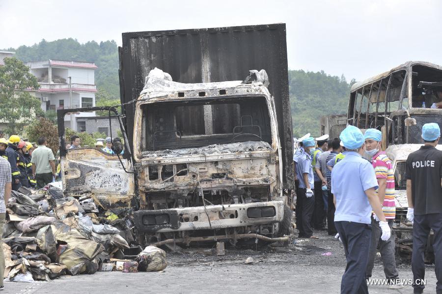 Chine : au moins 38 morts et 5 blessés dans une collision sur une autoroute