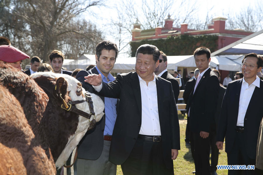  Le président chinois visite une ferme argentine et veut renforcer la coopération agricole