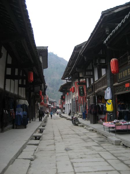 La ville de Qingmuchuan, dans le Comté de Ningqiang