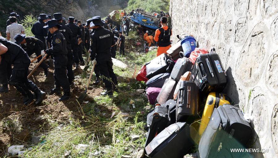 Chine : 44 morts dans un accident de bus au Tibet
