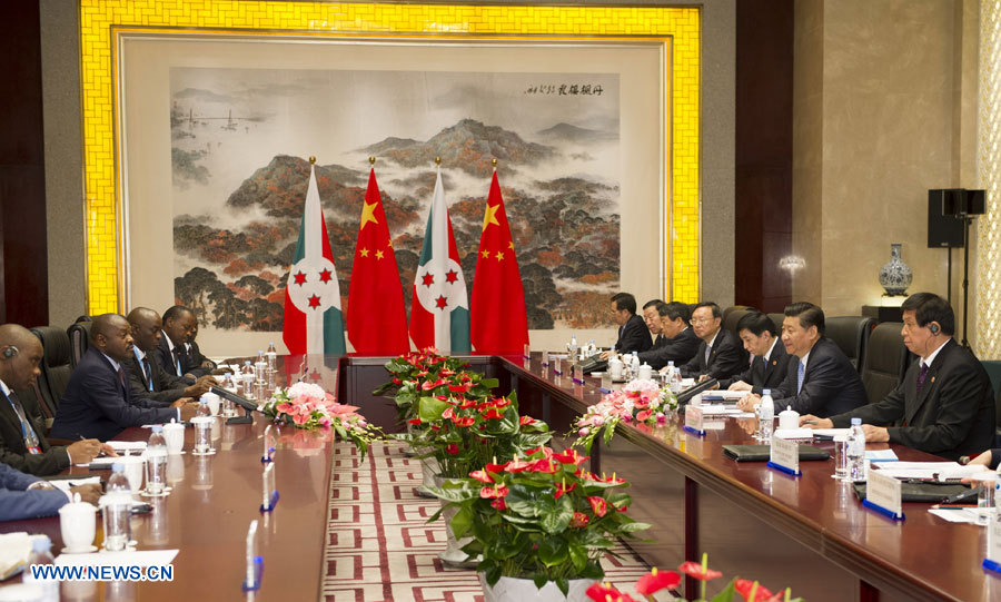 La Chine et le Burundi s'engagent à promouvoir la coopération amicale