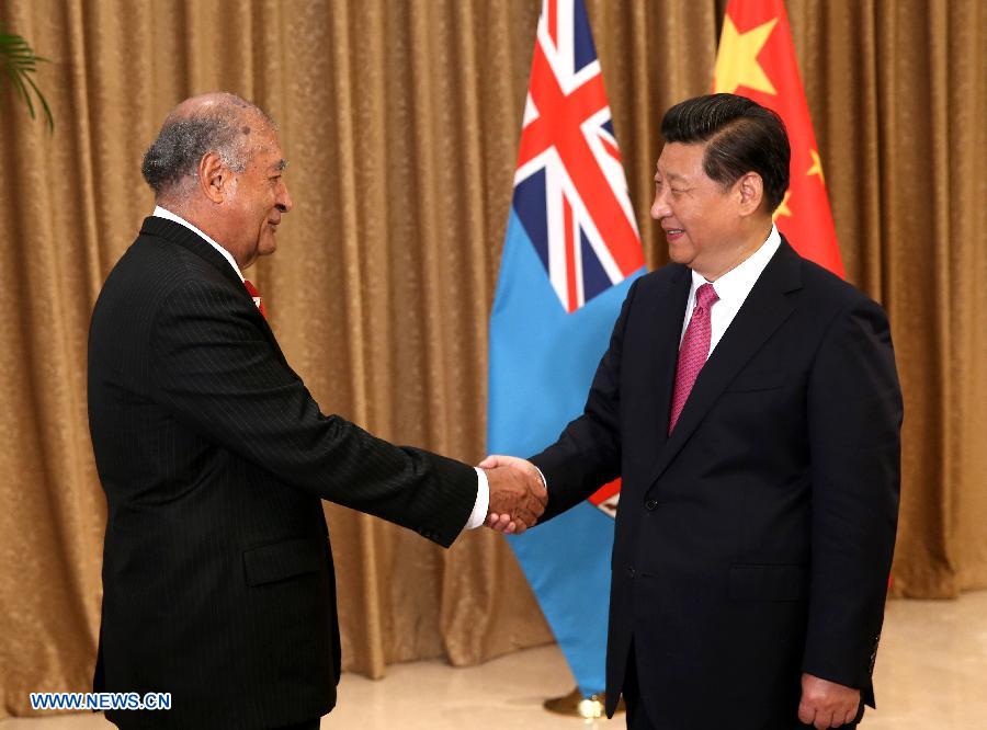 Xi Jinping rencontre le président fidjien