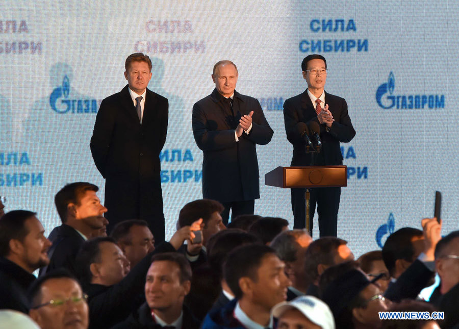 Démarrage de la construction d'un gazoduc sino-russe en présence de Poutine et d'un vice-PM chinois