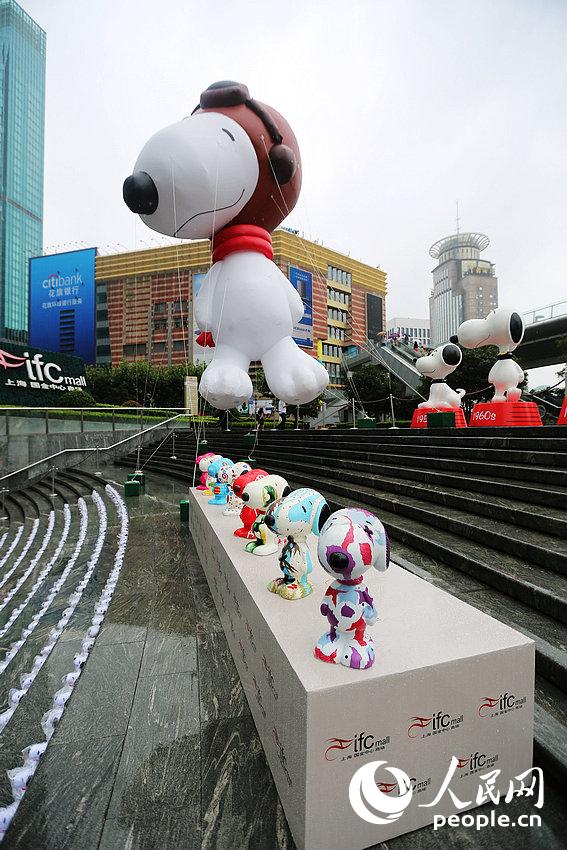 Un Snoopy géant à Shanghai