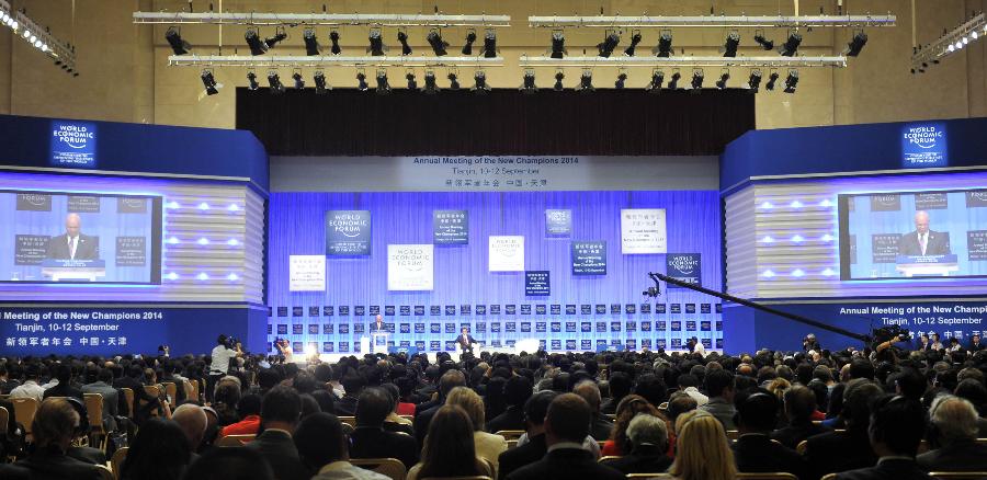Ouverture du Forum d'été de Davos en Chine