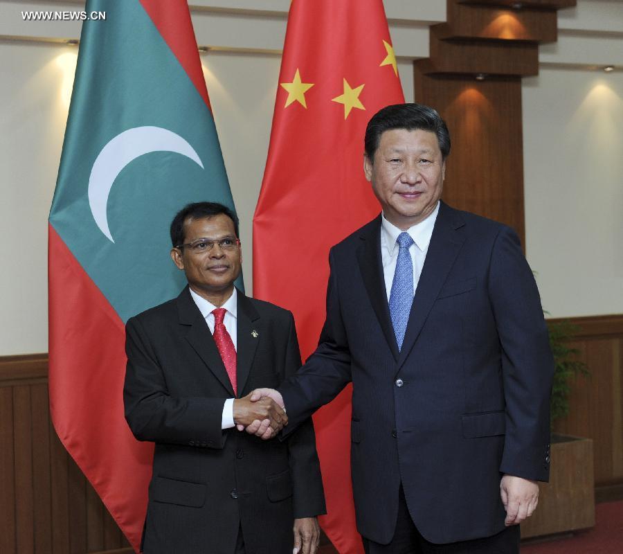 Le président chinois s'engage à partager des opportunités de développement avec les Maldives