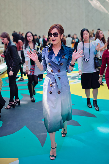 Zhao Wei au défilé Burberry Prorsum de Londres