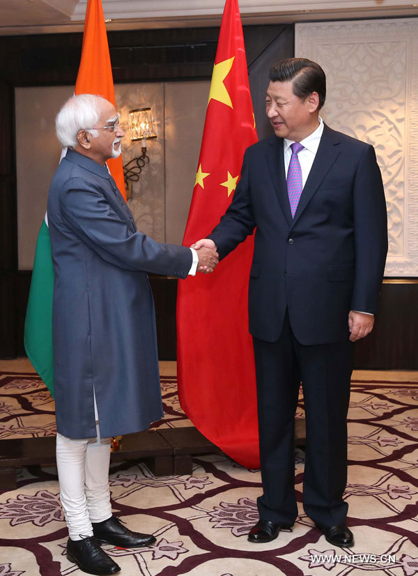 Xi Jinping rencontre le vice-président indien