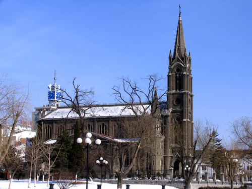 7. La cathédrale du Sacré-Cœur de Shenyang (Liaoning)Initialement construite en 1878, la cathédrale existante a été conçue et rénovée par le missionnaire français Henri Lamasse.
