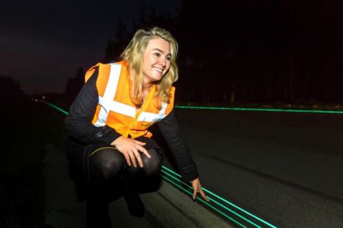 Une première autoroute lumineuse aux Pays-Bas