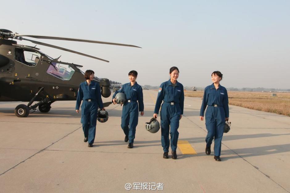 Les premières chinoises pilotes d’hélicoptère