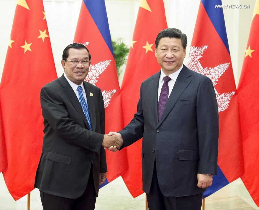 Le président chinois souligne l'amitié sino-cambodgienne