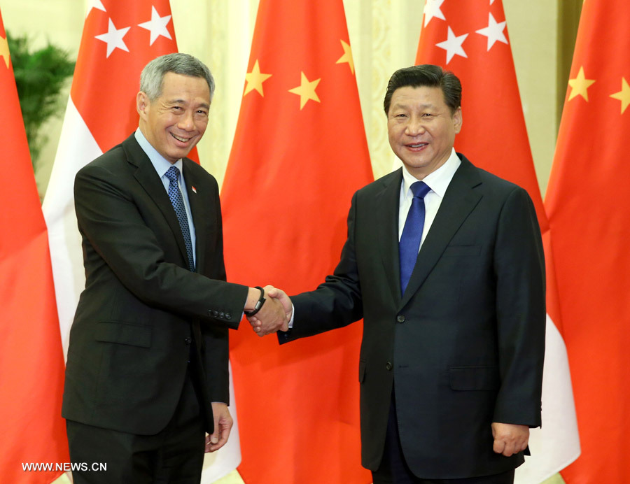 Xi Jinping rencontre le Premier ministre singapourien
