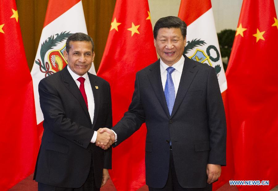Le président chinois s'entretient avec son homologue péruvien sur les relations bilatérales 