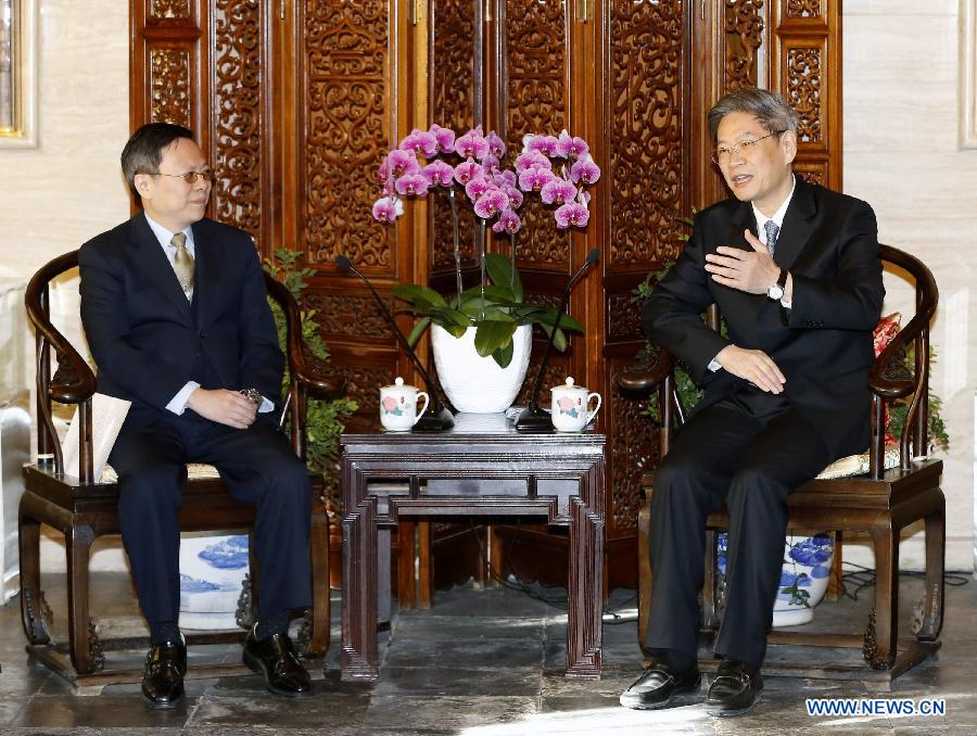 Rencontre à Beijing des responsables chargés des affaires entre les deux rives du détroit de Taiwan 