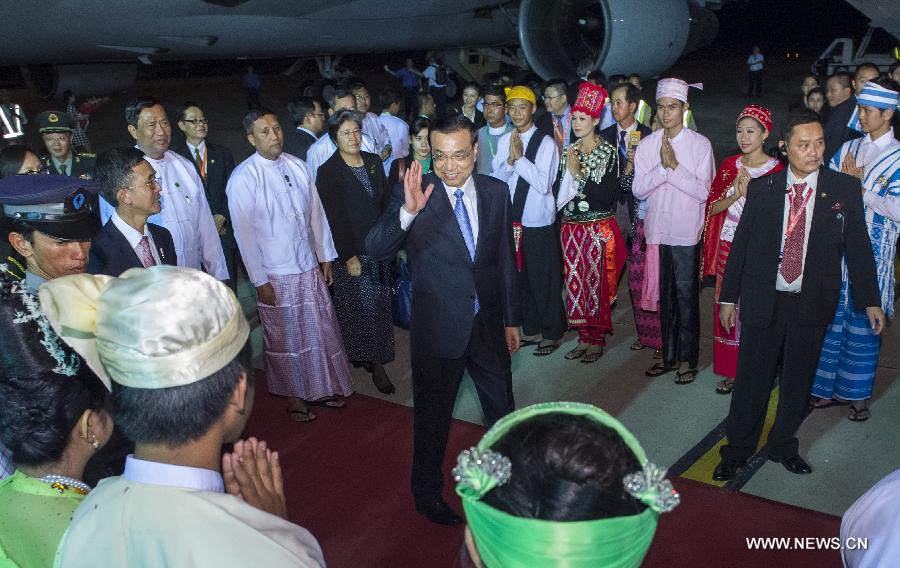Le PM chinois arrive au Myanmar pour les réunions des dirigeants d'Asie de l'est 