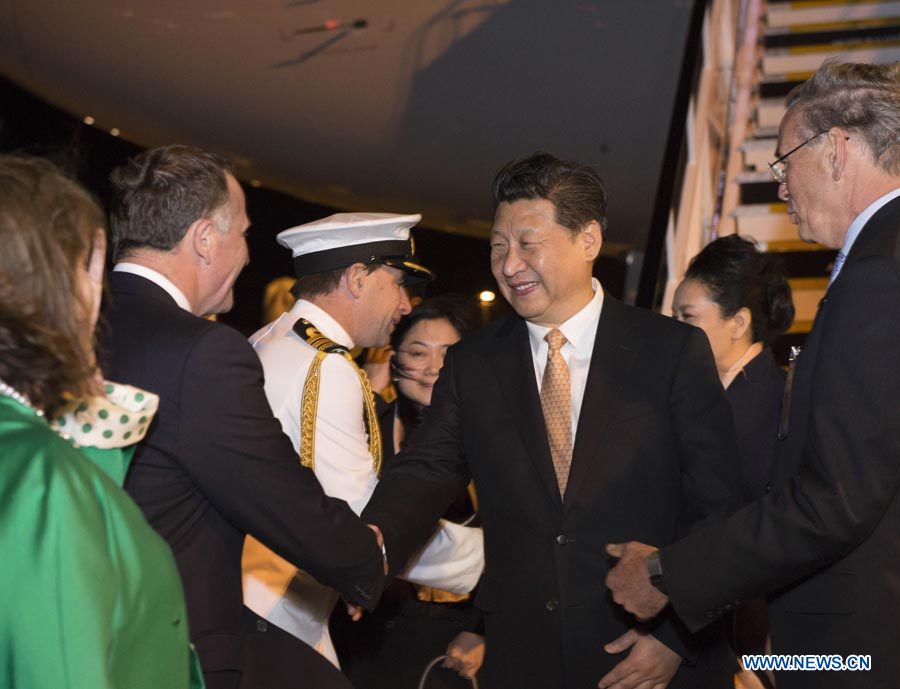 Le président chinois en Nouvelle-Zélande pour une visite officielle