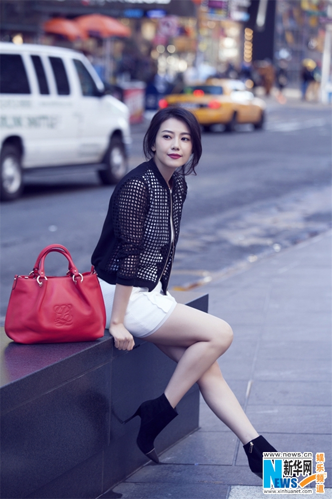 Nouvelles photos de l'actrice chinoise Gao Yuanyuan à New York 