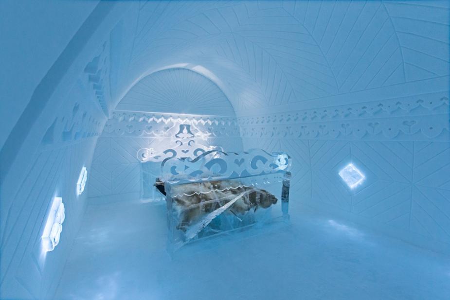 Réouverture de l'hôtel de glace suédois