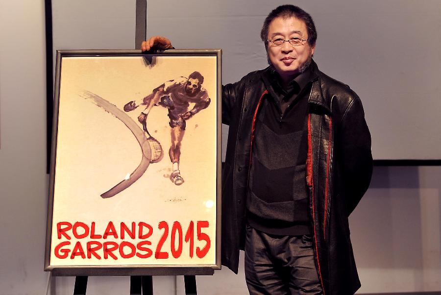 Tennis : Roland-Garros dévoile son affiche pour l'année 2015, une oeuvre d'artiste chinois