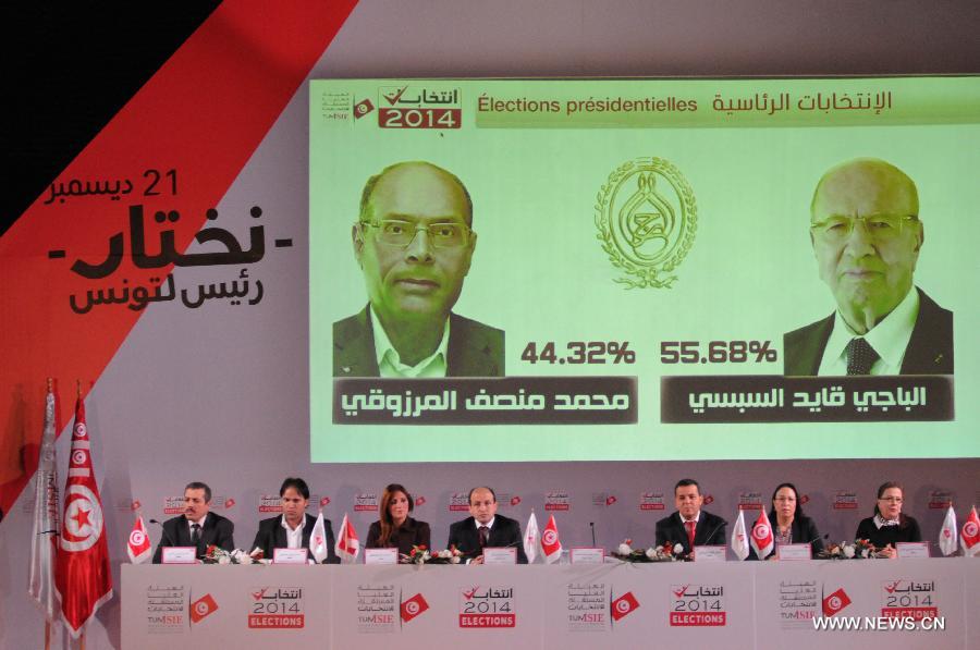 Tunisie: Béji Caïd Essebsi remporte le second tour de la présidentielle