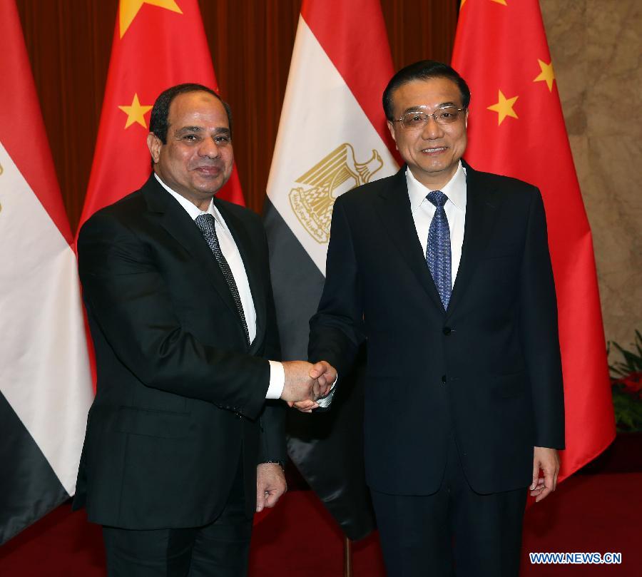La Chine et l'Egypte s'engagent à coopérer sur de grands projets de construction