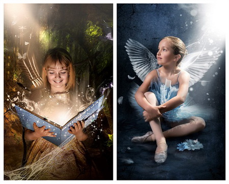 Millie Lucy Petty adore la lecture (à gauche). Lauren Skerton veut se voir pousser des ailes comme dans les contes de fée (à droite).