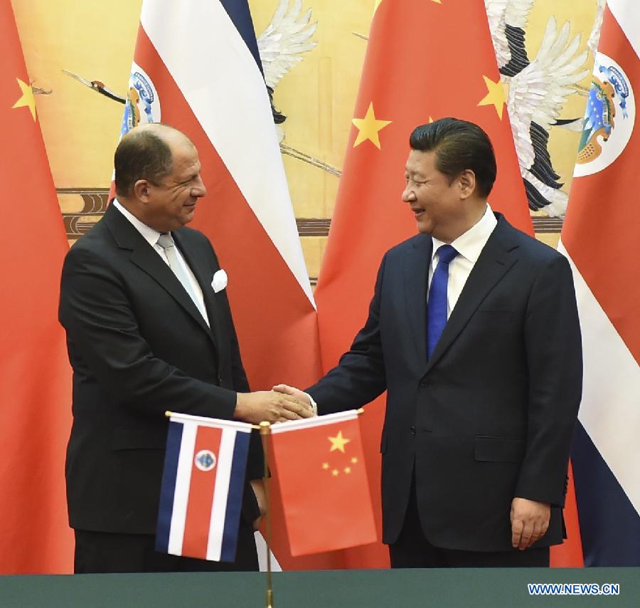 La Chine et le Costa Rica établissent un partenariat stratégique