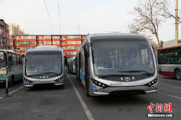 L'autobus électrique fait ses débuts à Beijing