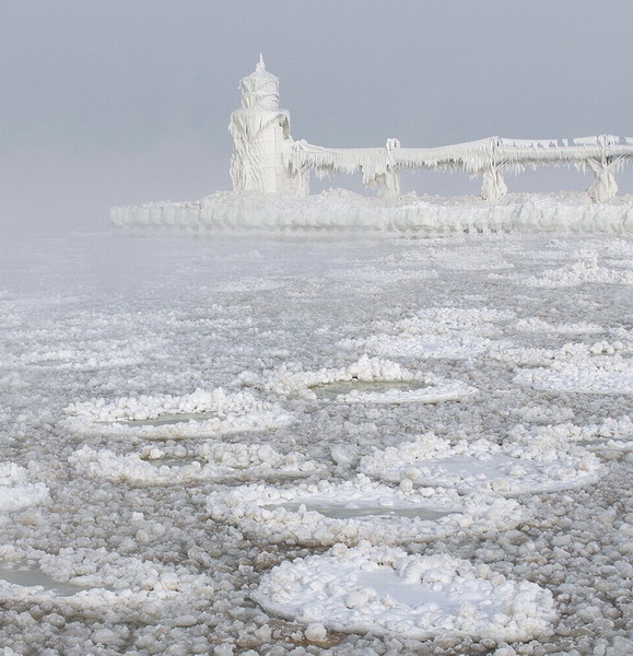 Spectaculaire halo de glace au Nouveau Mexique