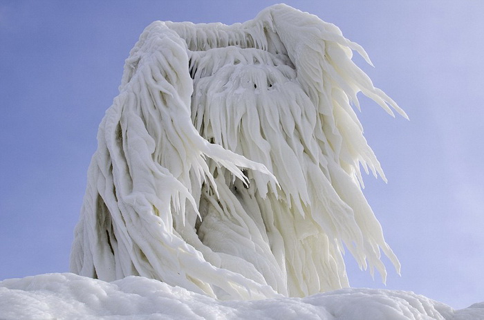 Spectaculaire halo de glace au Nouveau Mexique