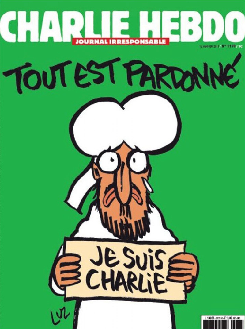 Charlie Hebdo persiste et signe et met Mahomet en couverture de son nouveau numéro