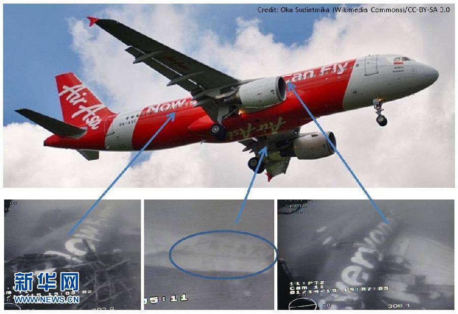 Le fuselage de l’Airbus d’AirAsia retrouvé sur le fond de la Mer de Java