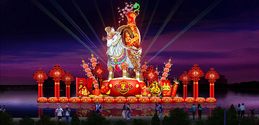 L'exposition de lanternes du Nouvel An 2015 aura lieu à la foire du temple du Tang Paradise