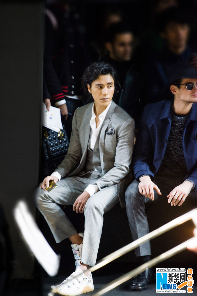 Les acteurs Chen Kun et Song Seung Heon à Paris pour la Fashion Week Hommes