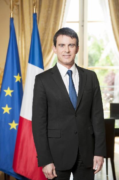 Le Premier ministre français Manuel Valls (Photo : Xinhua)